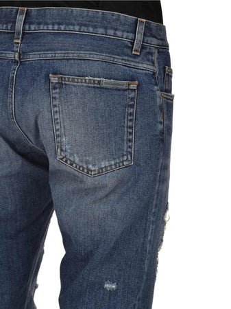 DOLCE&amp;GABBANA Dolce&amp;Gabbana Classic Jean Blu Uomo Cotone Mod.G6LBCDG8S36S9001 da uomo