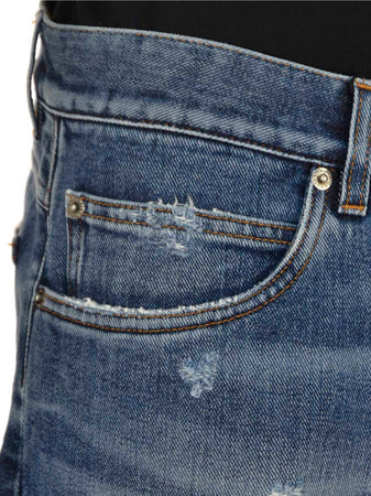 DOLCE&amp;GABBANA Dolce&amp;Gabbana Classic Jean Blu Uomo Cotone Mod.G6LBCDG8S36S9001 da uomo