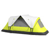 Tenda da Campeggio 4 posti con 2 Spazi Separati, in Poliestere e Fibra di Vetro, 450x215Px180 cm, Verde EG5A20-422V00YGEG5