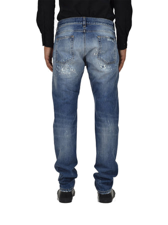DOLCE&amp;GABBANA Dolce&amp;Gabbana Classic Jean Blu Uomo Cotone Mod. G6LBCDG8S38S9001 da uomo