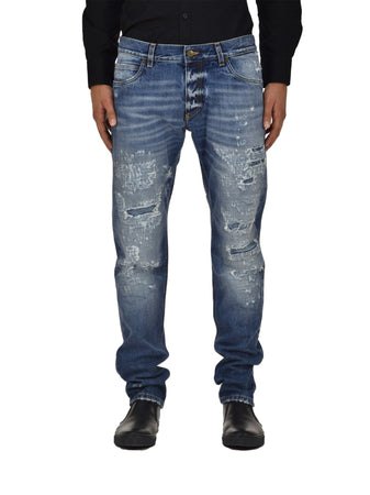 DOLCE&amp;GABBANA Dolce&amp;Gabbana Classic Jean Blu Uomo Cotone Mod. G6LBCDG8S38S9001 da uomo