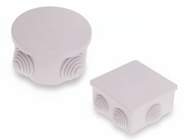 SCATOLE STAGNE DERIVAZIONE IP44 MM.40X80X80 COMPONENTI ELETTRICI