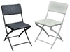 SEDIE PIEGHEVOLI CAMPING POLYRATTAN LEVANTE BIANCO O NERO CM.54x44xH81 PEZZI 2