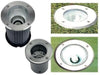 LAMPADA FARO DA INCASSO TERRA - ORTIGIA D. MM.180 LAMPADE ILLUMINAZIONE GIARDINO