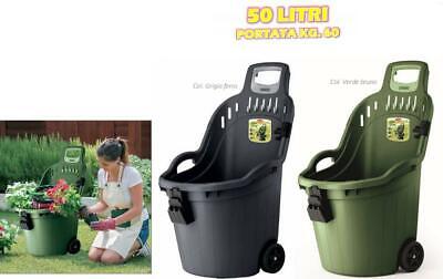 CARRIOLA MULTIUSO HELPY CART PORTATA 60KG - CAPACITA' 50LT