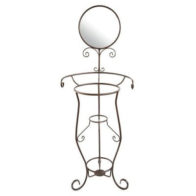 I VECCHI LAVABO RICCIOLO CON SPECCHIO SOLO STRUTTURA IN FERRO BATTUTO