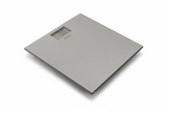 BILANCIA PESAPERSONE ELETTRONICA INOX PORTATA 180KG DIMENSIONI CM 30x30x2,5 h