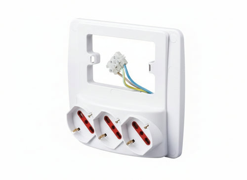 MULTIPRESE DA PARETE EMILIA SCHUKO RS94130 PRESE ELETTRICHE