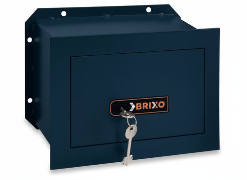 CASSAFORTE CASSEFORTI BRIXO A CHIAVE P15XL26X18 CM