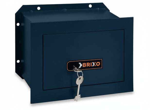 CASSAFORTE CASSEFORTI BRIXO A CHIAVE P15XL26X18 CM