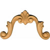 Fregio per Mobili in Pasta di Legno finitura Grezza 97x60 mm art. 03.4045 pz. 2
