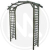 PERGOLA DOPPIA ARCO DA GIARDINO IN LEGNO IMPREGNATO CM. 210x70x230H