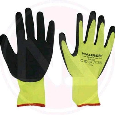 GUANTI da LAVORO in LATTICE Mod. HI-GRIP MAURER Conf. 12 pz diverse misure