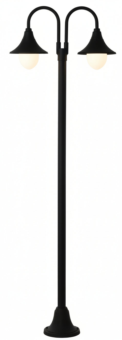 LAMPIONE DA GIARDINO ILLUMINAZIONE ESTERNA SERIE SOFIA A DUE LUCI W100 CM. 220