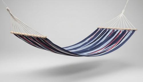 AMACA DOPPIA IN COTONE CON ASSE IN LEGNO CM. 150X200