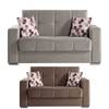 Divano 2 Posti Con Cassettone 2 Cuscini Braccioli ALBA CM. 158x85x92