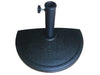 BASE PER OMBRELLONE DA MURO MEZZA LUNA DIMENSIONI 50x25xH33 CM PESO 9KG