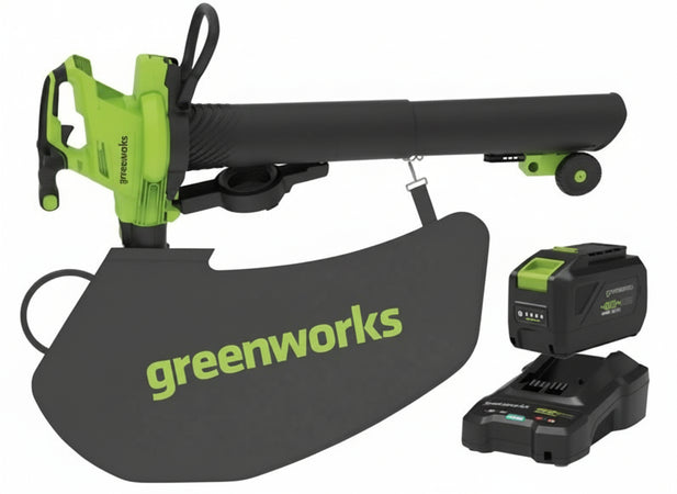 SOFFIATORI ASPIRATORI TRITURATORI BATTERIA IN DOTAZIONE 48V GREENWORKS GD48B