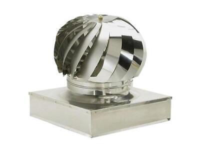 FUMAIOLO COMIGNOLO VENTOLINO ASPIRATORE FUMI TERMINALE QUADRO ACC. INOX CM.22X22
