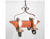 LAMPADARIO 4 LUCI WOOD TRONCHETTO LAMPADE LAMPIONE APPLIQUE PLAFONIERA CM.40