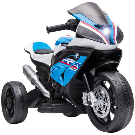 Moto per Bambini 18-60 Mesi Modello BMW HP4 con Fari, Musica e Pedali, in PP e Metallo, 82.5x42x54 cm, Blu QW3370-211V90BUQW3