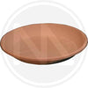 SOTTOVASO TONDO PER VASO FESTONATO TERRACOTTA  75x6,5H cm.  80 cm.