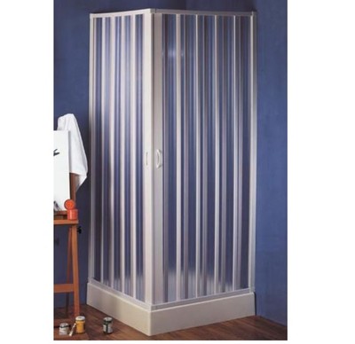 BOX DOCCIA A SOFFIETTO SPAZIO GIOVE STRUTTURA PVC ANGOLARE CM.75X90x185H