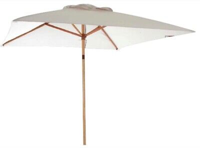 OMBRELLONE GIARDINO RETTANGOLARE LEGNO CM 200X300 ARREDO GIARDINO