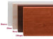 MENSOLE MENSOLA IN LEGNO SQUADRATE CM.100X30X1.8 COLORE NOCE/OLMO/ BIANCO