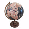 Mappamondo decorativo per scrivania con piedistallo in legno h 42 cm
