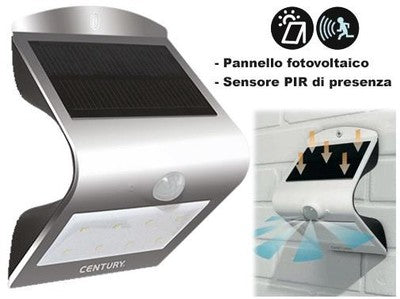FARETTI LUCI SOLARI ARCADIA 1,5 WATT ILLUMINAZIONE ESTERNO CM.10x8xH15