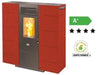 STUFE STUFA A PELLET QUEEN SLIM 6 POTENZA Kw/h 6,14 DIMENSIONI CM.89x25xH89