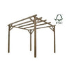 GAZEBO PERGOLE PERGOLA LASA IMPREGNATO MT.3X3 GAZEBI ARREDO GIARDINO