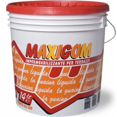 GUAINA liquida impemeabilizzante calpestabile MAXIGOM LAIV LT.13 diversi colori