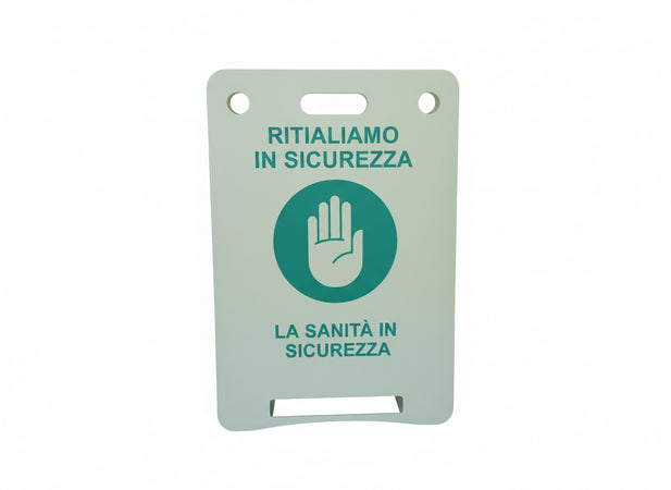 CARTELLI A CAVALLETTO PER DISTANZA SICUREZZA 45X65