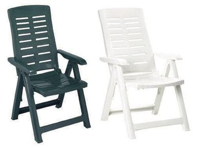 POLTRONE POLTRONA SDRAIO SEDIE SEDIA IN RESINA MULTIPOSIZIONE YUMA CM 60x61xH109