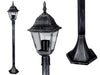 LANTERNA LAMPIONE VIENNA 1 LUCE SU PIANTANA LANTERNE ILLUMINAZIONE CM.15x16xH112