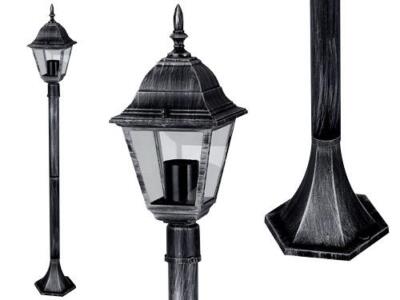 LANTERNA LAMPIONE VIENNA 1 LUCE SU PIANTANA LANTERNE ILLUMINAZIONE CM.15x16xH112