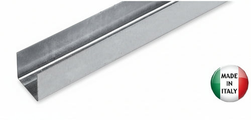 GUIDE GUIDA PER CARTONGESSO IN ACCIAIO PROFILO MM 30X27 - MT.48 (16CF DA 3 MT)