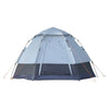 Tenda da Campeggio 2 Posti con Apertura Automatica e Accessori, in Acciaio e Tessuto Oxford, Grigia e Nera RG3A20-128RG3
