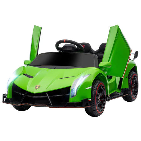 Macchina Elettrica per Bambini Lamborghini Veneno 12V con Telecomando, Età 3-6 Anni, Verde FG4370-279V90GNFG4