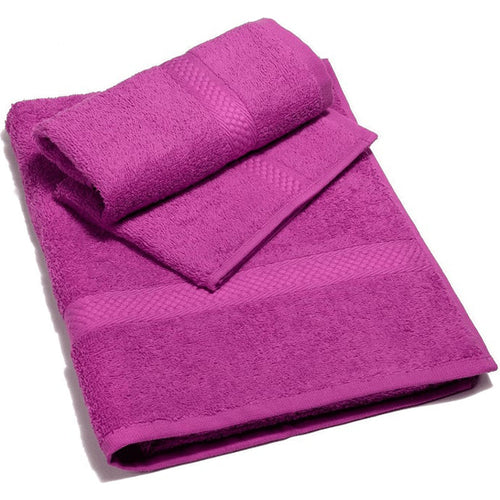 Asciugamano colorato da bagno con ospite Minorca 100 % in cotone Caleffi