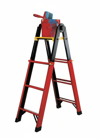 SCALA ACCIAIO TELESCOPICA 5+5 GRADINI H 4,80 MT