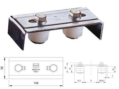 SUPPORTI SUPPORTO COMUNELLO GUIDA CON 2 OLIVE ART. 247