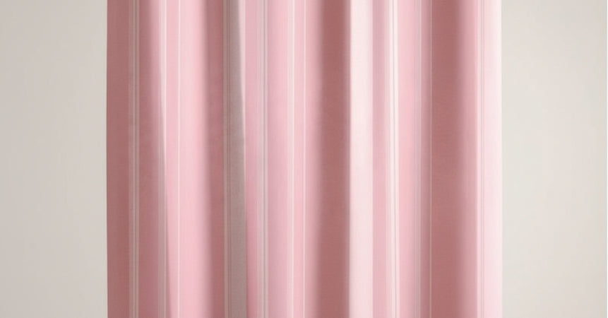 TENDE TENDA PER DOCCIA IN PVC FANTASIA 185/01-6190 RIGATO ROSA CM 180X200H