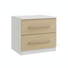 LINEA MODERN KIT COMODINO 2 CASSETTI CM. 52X36X43H BIANCO / OLMO