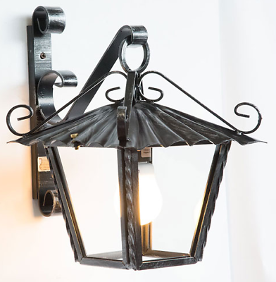 LAMPADE LINEA LANTERNE LANTERNA A MURO QUADRATA CM. 21x28x30