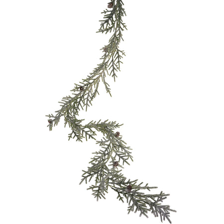 Ghirlanda di Pino per albero di Natale, decorazione in poliestere da 14x180 cm