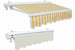 TENDA DA SOLE CASSONATA BRACCI RETRATTILI BIANCO/GIALLO MT.3X2,5