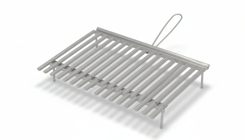GRATICOLA IN ACCIAIO INOX CM.50X35 BARBECUE GRIGLIE ACCESSORI
